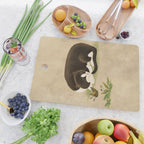 Minhwa: cat & butterfly 2 (Korean traditional/folk art)  Cutting Board Gallery Image 2