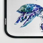 Three Sea Turtles, Marine Blue Aquatic design Laptop Sleeve Gallery Image 3