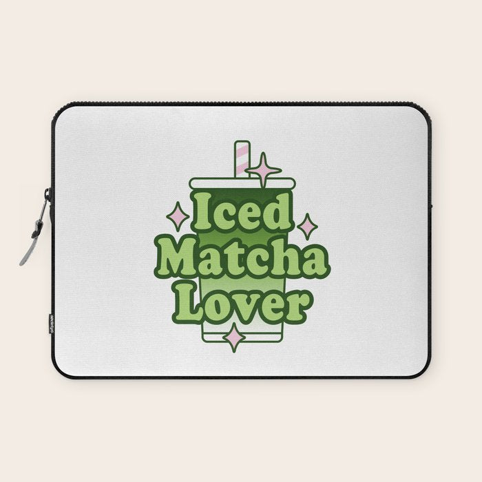 Iced Matcha Lover Laptop Sleeve Gallery Image 1