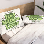 Iced Matcha Lover Pillow Sham Gallery Image 2