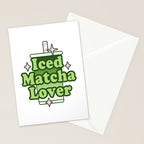 Iced Matcha Lover Stationery Card Gallery Image 2