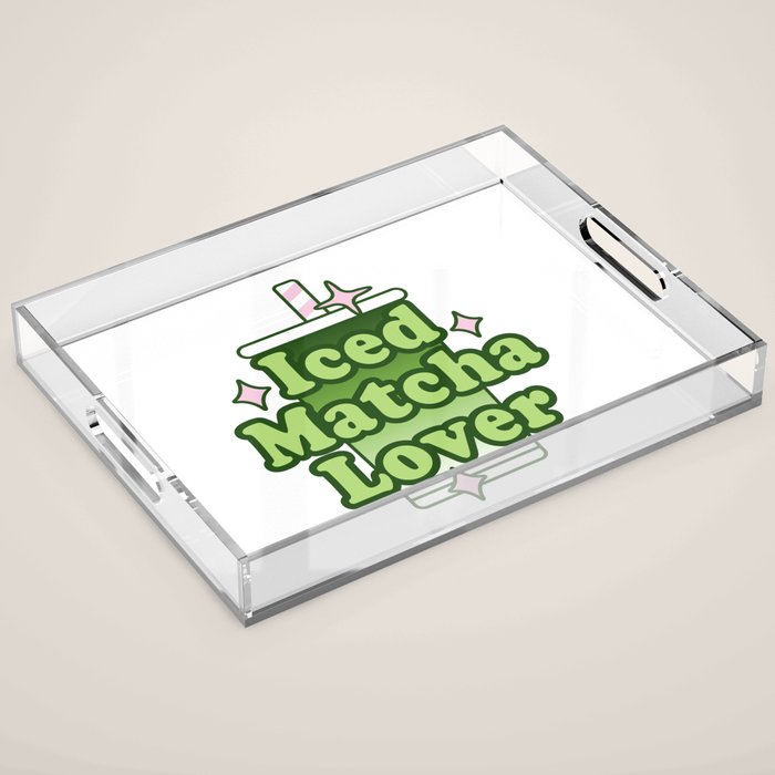 Iced Matcha Lover Acrylic Tray Gallery Image 1