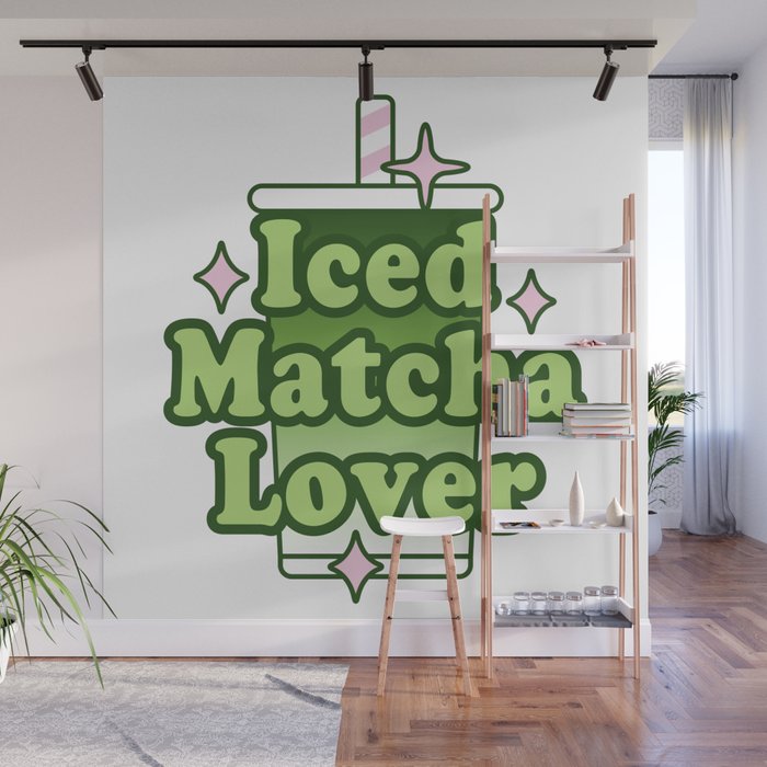 Iced Matcha Lover Wall Mural Gallery Image 1