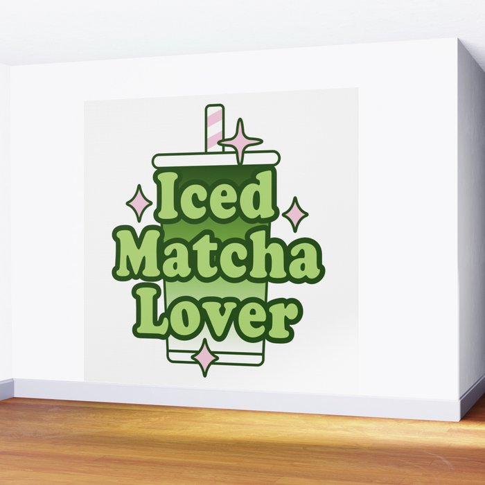 Iced Matcha Lover Wall Mural Gallery Image 2