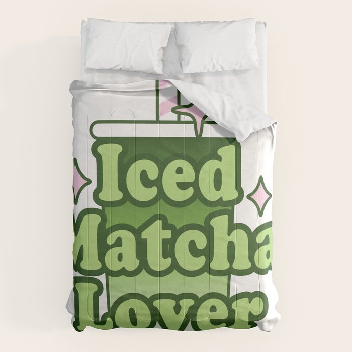 Iced Matcha Lover Comforter Gallery Image 1