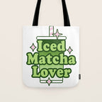 Iced Matcha Lover Tote Bag Gallery Image 1
