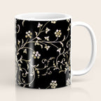 Elegant Antique Baroque Black & Gold Scroll Pattern Coffee Mug Gallery Image 1