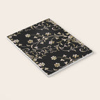 Elegant Antique Baroque Black & Gold Scroll Pattern Notebook Gallery Image 3