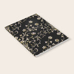 Elegant Antique Baroque Black & Gold Scroll Pattern Notebook Gallery Image 2