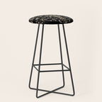 Elegant Antique Baroque Black & Gold Scroll Pattern Stool Gallery Image 1