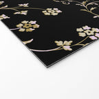 Elegant Antique Baroque Black & Gold Scroll Pattern Welcome Mat Gallery Image 2