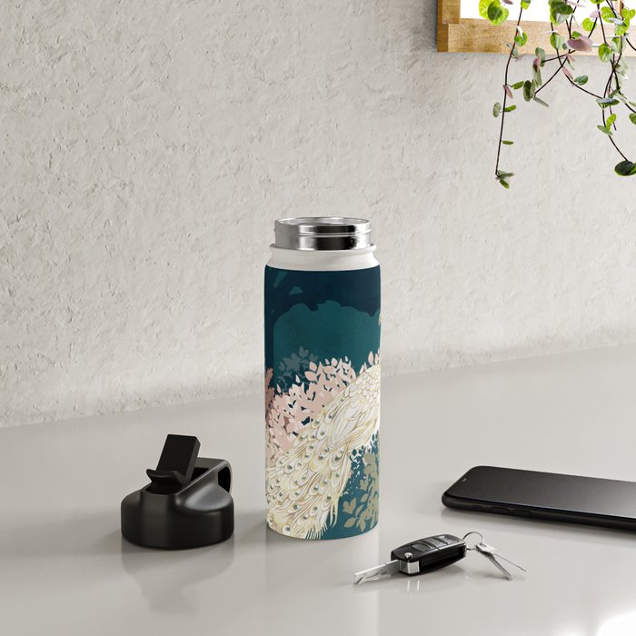 Peacock Garden II Water Bottle Gallery Image 4