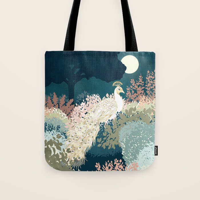 Peacock Garden II Tote Bag Gallery Image 1