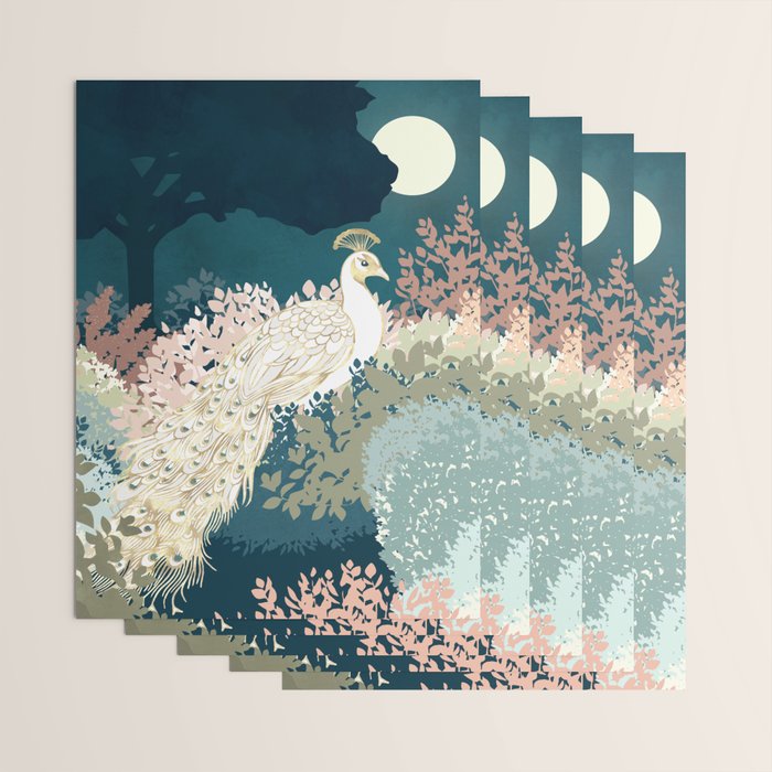 Peacock Garden II Wrapping Paper Gallery Image 3
