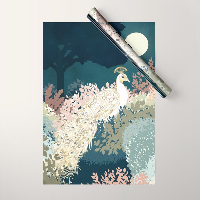 Peacock Garden II Wrapping Paper Gallery Image 1