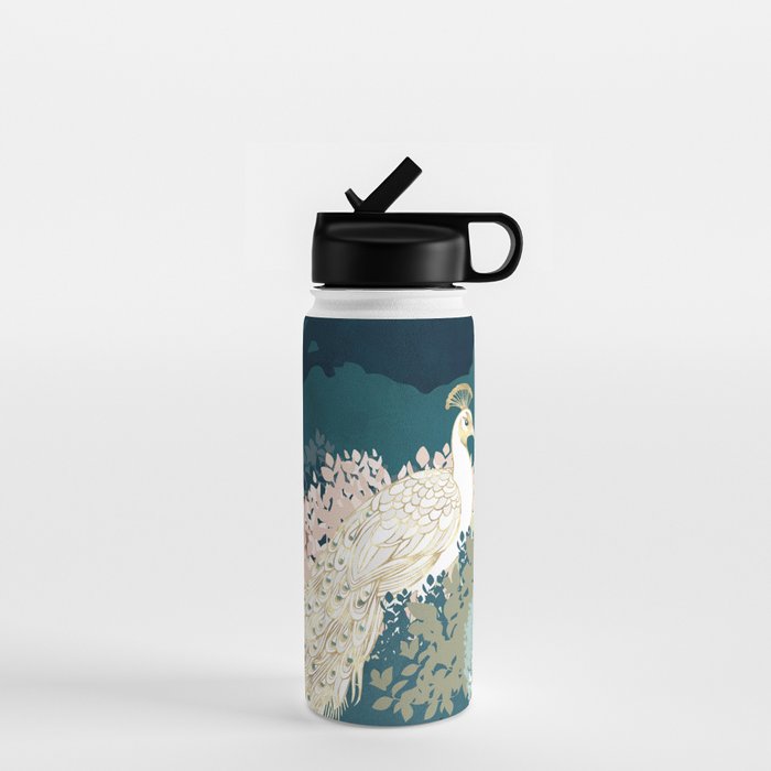 Peacock Garden II Water Bottle Gallery Image 1