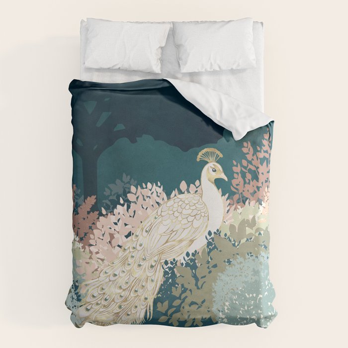 Peacock Garden II Duvet Cover Gallery Image 6