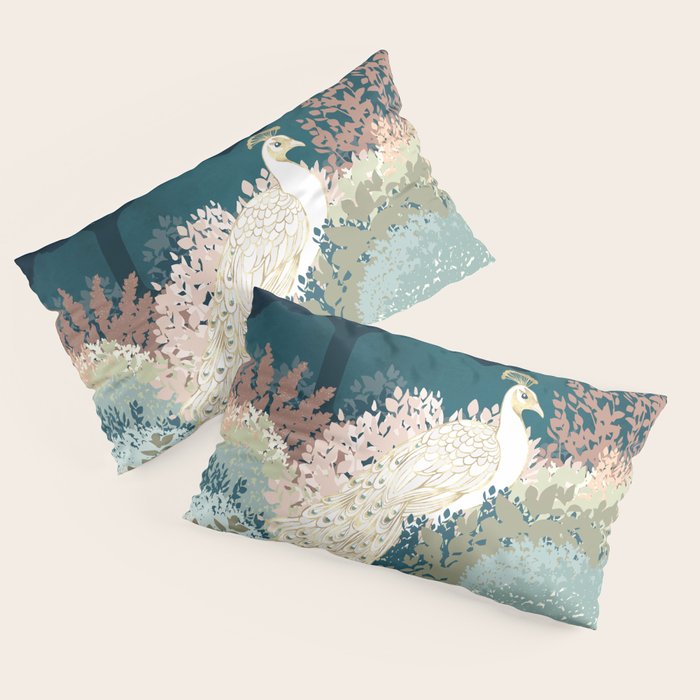 Peacock Garden II Pillow Sham Gallery Image 2
