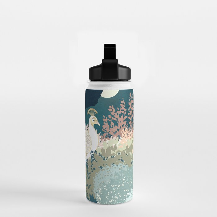 Peacock Garden II Water Bottle Gallery Image 2