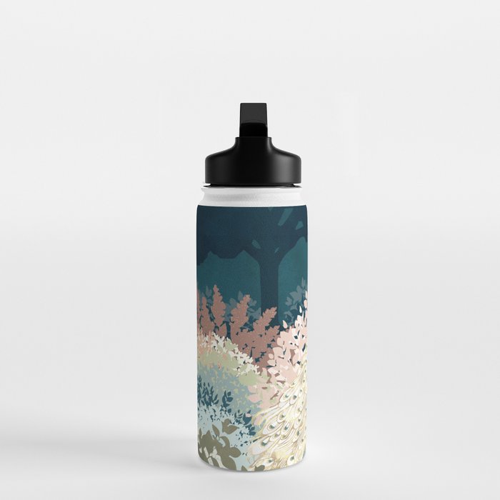 Peacock Garden II Water Bottle Gallery Image 3