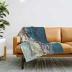 Peacock Garden II Throw Blanket Gallery Image 1