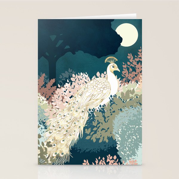 Peacock Garden II Stationery Card Gallery Image 2