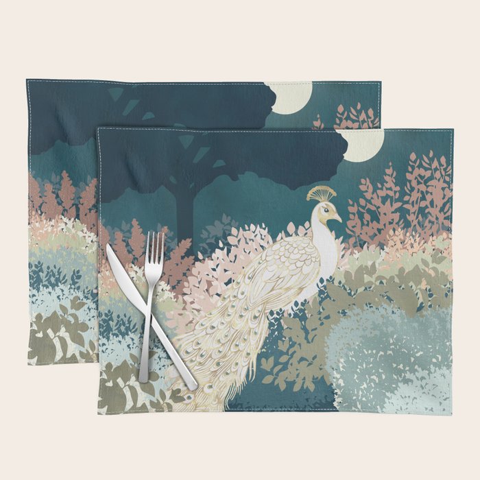 Peacock Garden II Placemat Gallery Image 1
