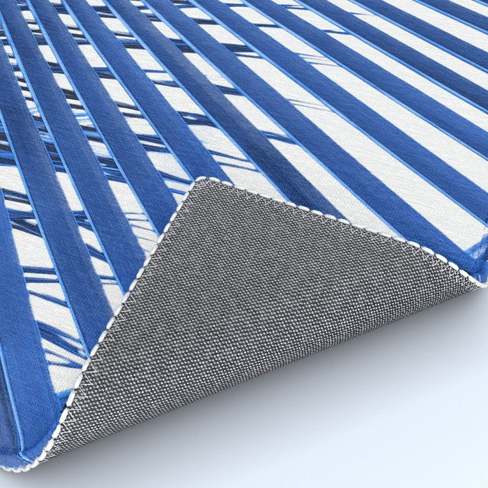 Blue Palm Leaf Rug Gallery Image 4