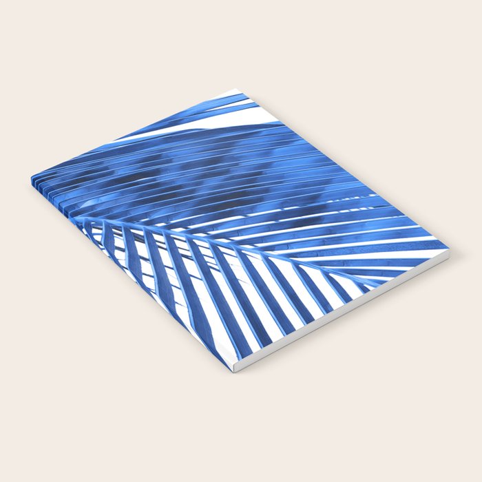Blue Palm Leaf Notebook Gallery Image 1