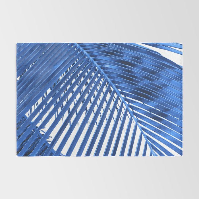 Blue Palm Leaf Rug Gallery Image 2