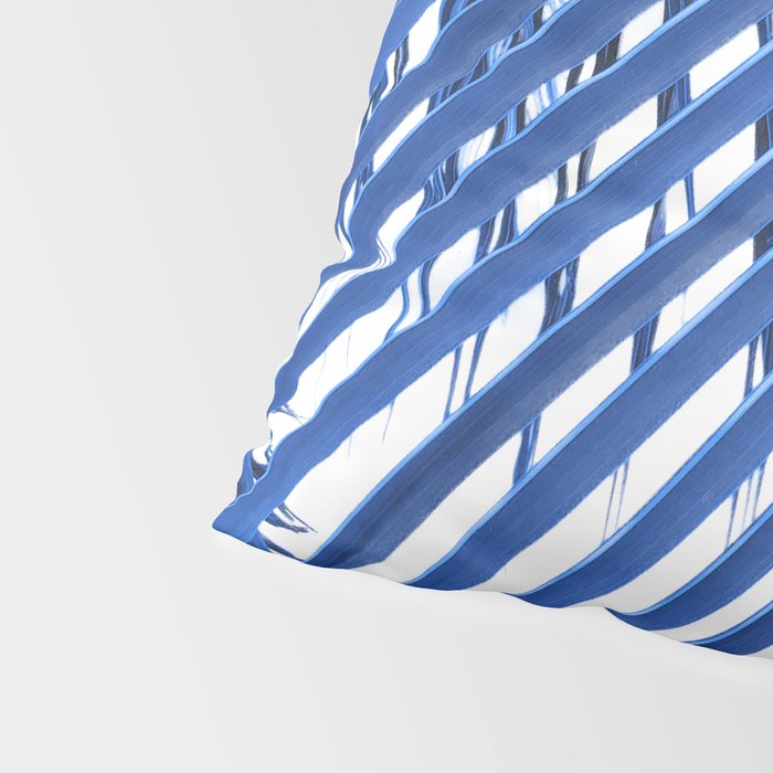 Blue Palm Leaf Pillow Sham Gallery Image 4