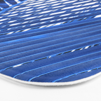 Blue Palm Leaf Bath Mat Gallery Image 3