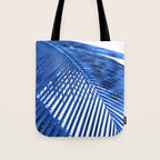 Blue Palm Leaf Tote Bag Gallery Image 1