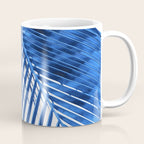 Blue Palm Leaf Coffee Mug Gallery Image 1