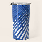 Blue Palm Leaf Travel Mug Gallery Image 3
