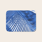 Blue Palm Leaf Bath Mat Gallery Image 1