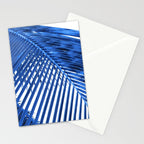 Blue Palm Leaf Stationery Card Gallery Image 2
