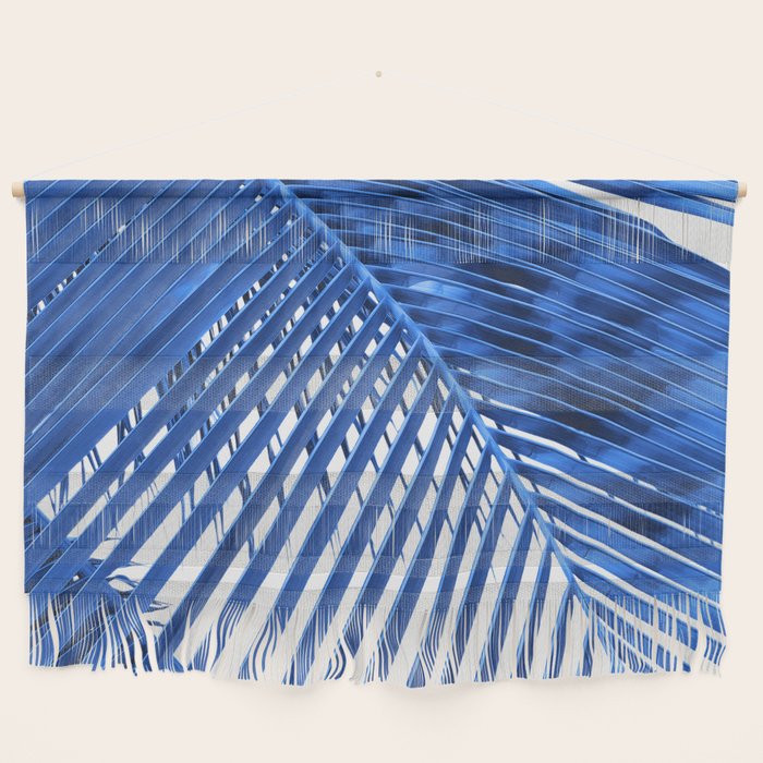 Blue Palm Leaf Wall Hanging Gallery Image 1