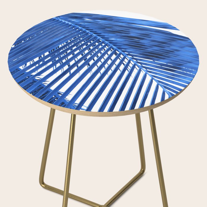 Blue Palm Leaf Side Table Gallery Image 2