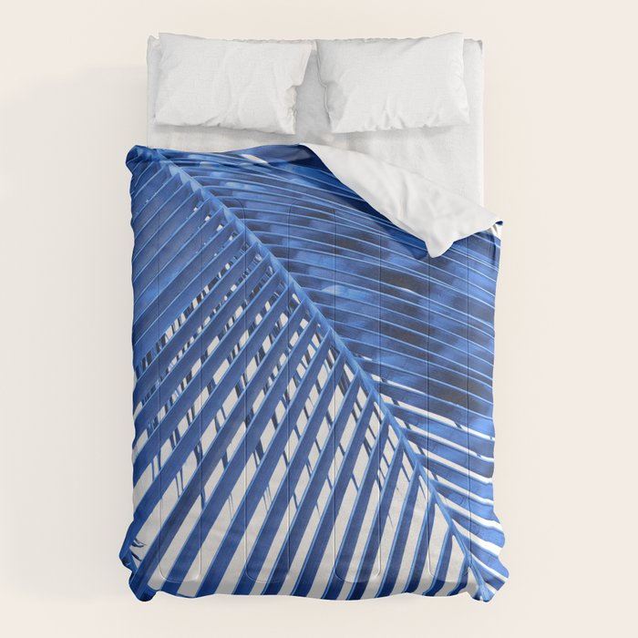 Blue Palm Leaf Comforter Gallery Image 6