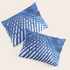 Blue Palm Leaf Pillow Sham Gallery Image 3