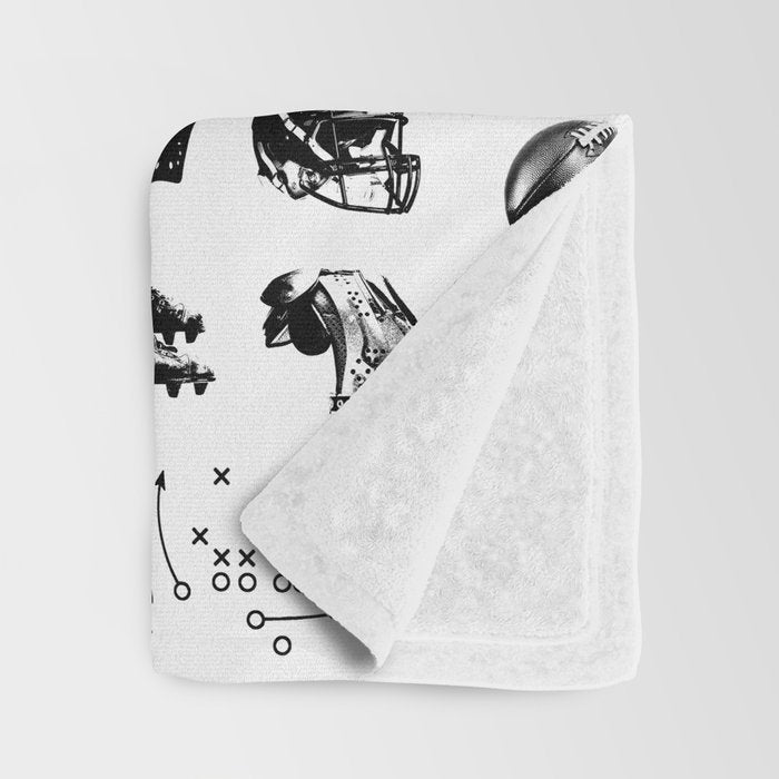 American Football Throw Blanket Gallery Image 3