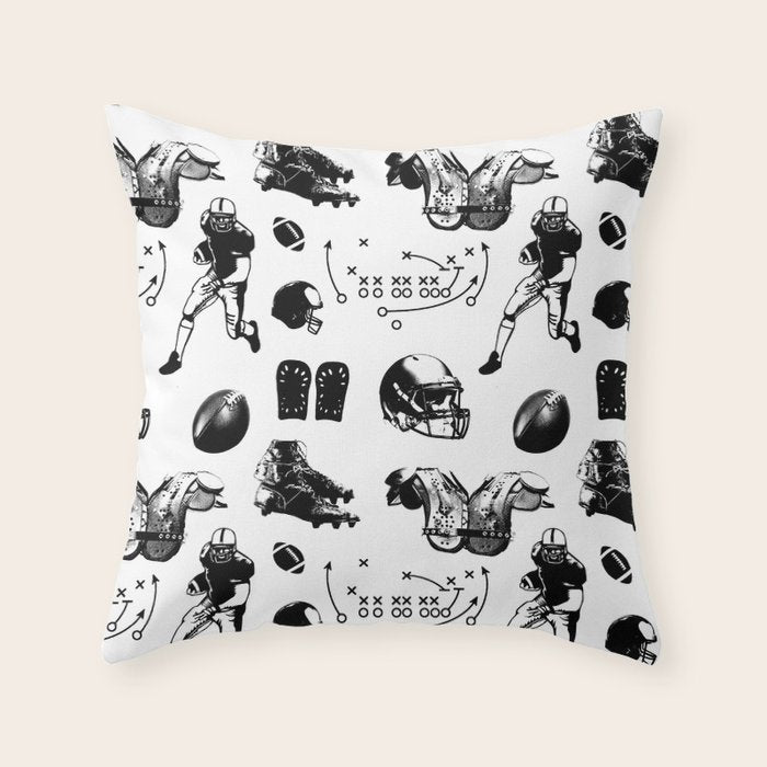 American Football Throw Pillow Gallery Image 6