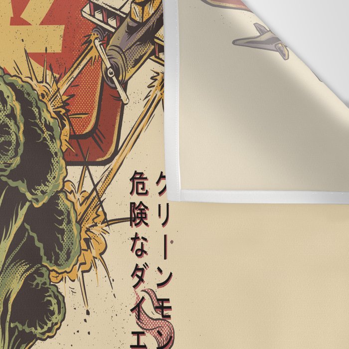 Broccozilla Wall Tapestry Gallery Image 3