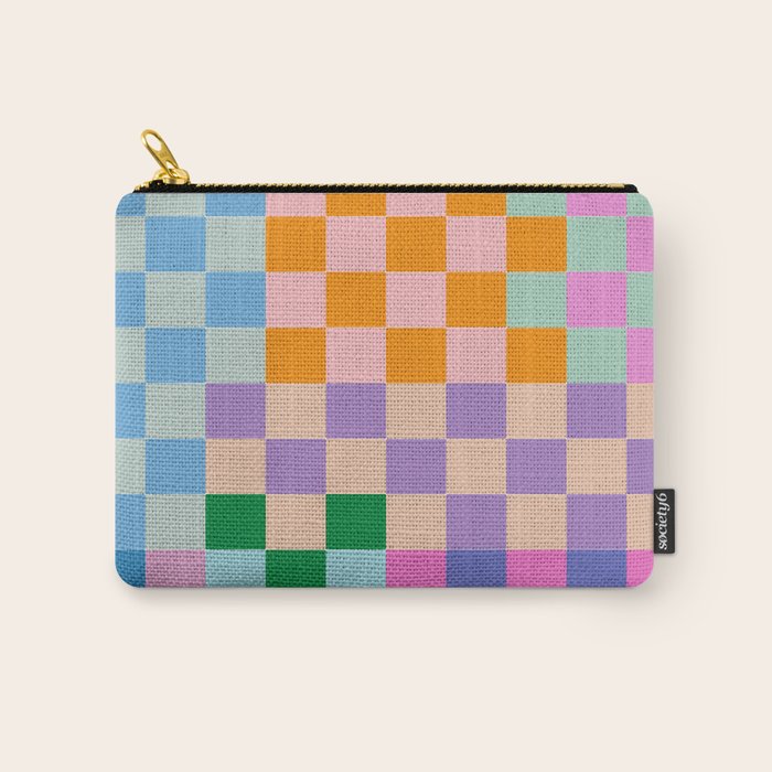 Checkerboard Collage Carry All Pouch Gallery Image 1