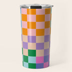 Checkerboard Collage Travel Mug Gallery Image 1