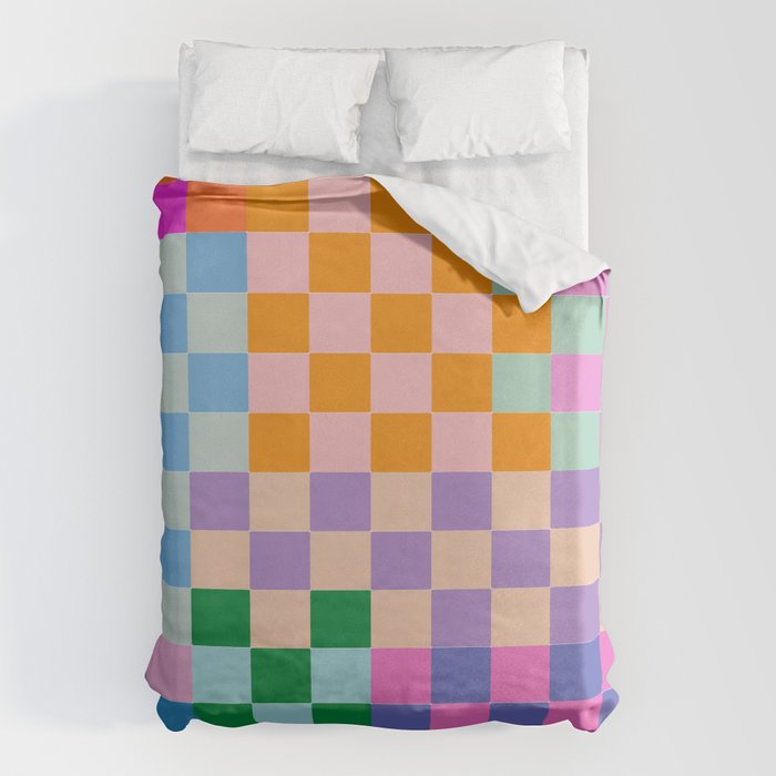 Checkerboard Collage Duvet Cover Gallery Image 6