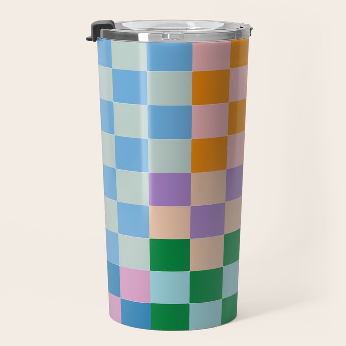 Checkerboard Collage Travel Mug Gallery Image 3
