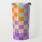 Checkerboard Collage Travel Mug Gallery Image 2
