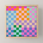Checkerboard Collage Mini Art Print Gallery Image 1